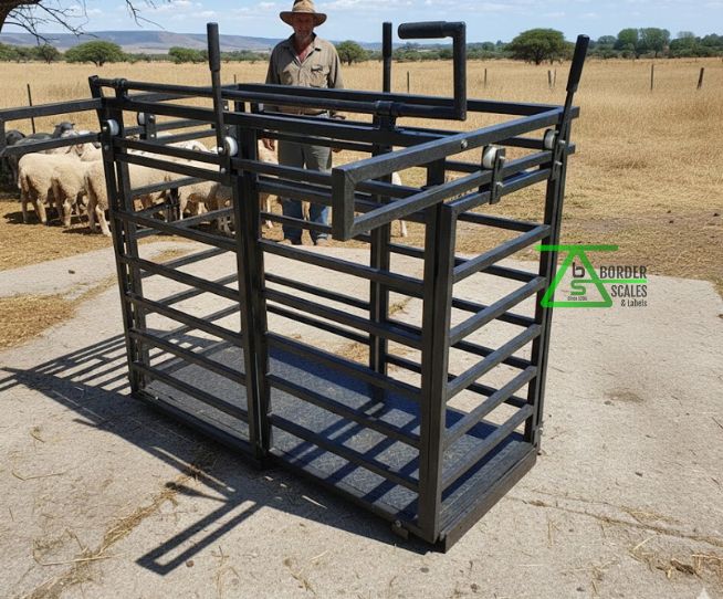 Livestock Scale T7E with Cage